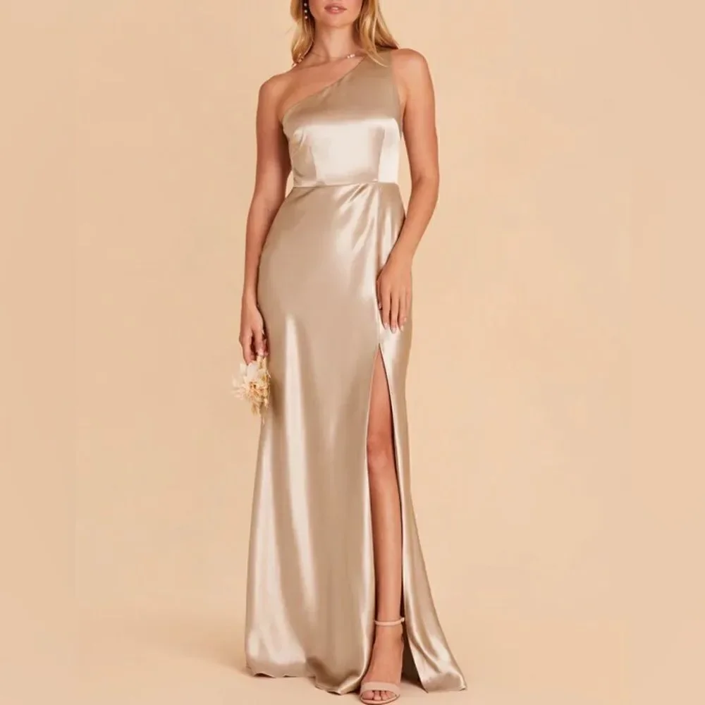 Birdy Grey One Shoulder Neutral Champagne